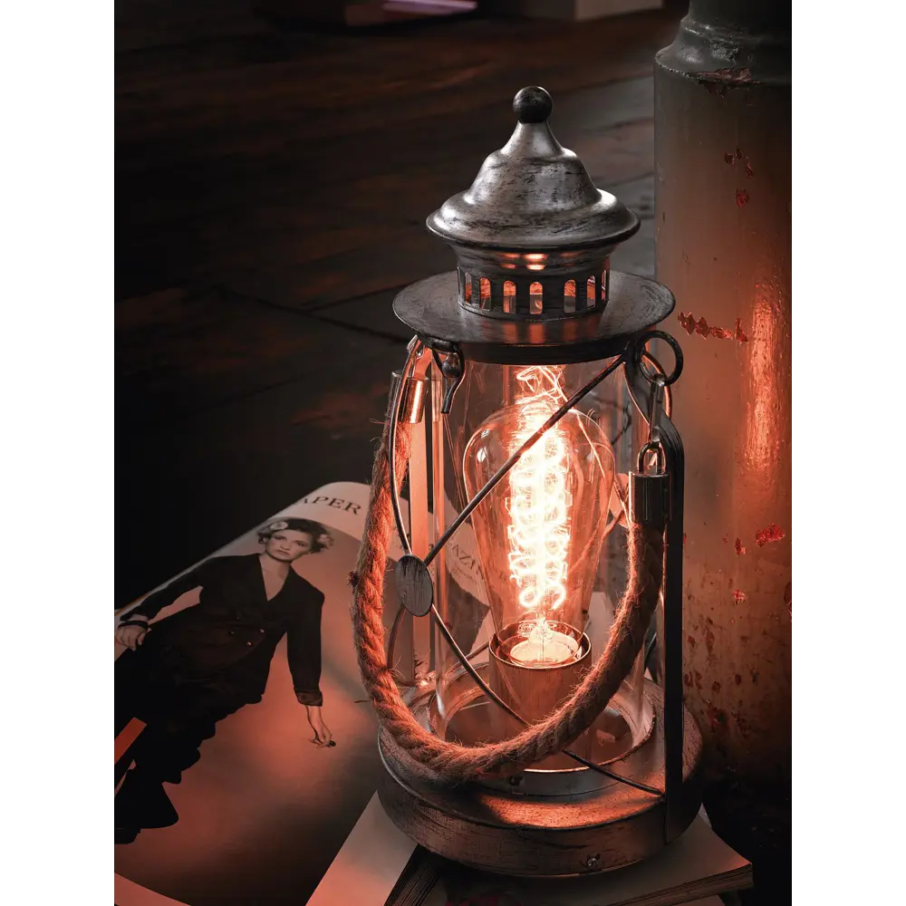 Настольная лампа Eglo Bradford 1xE27x60 Вт стекло цвет серебро STLM-2095032 - Вид №14