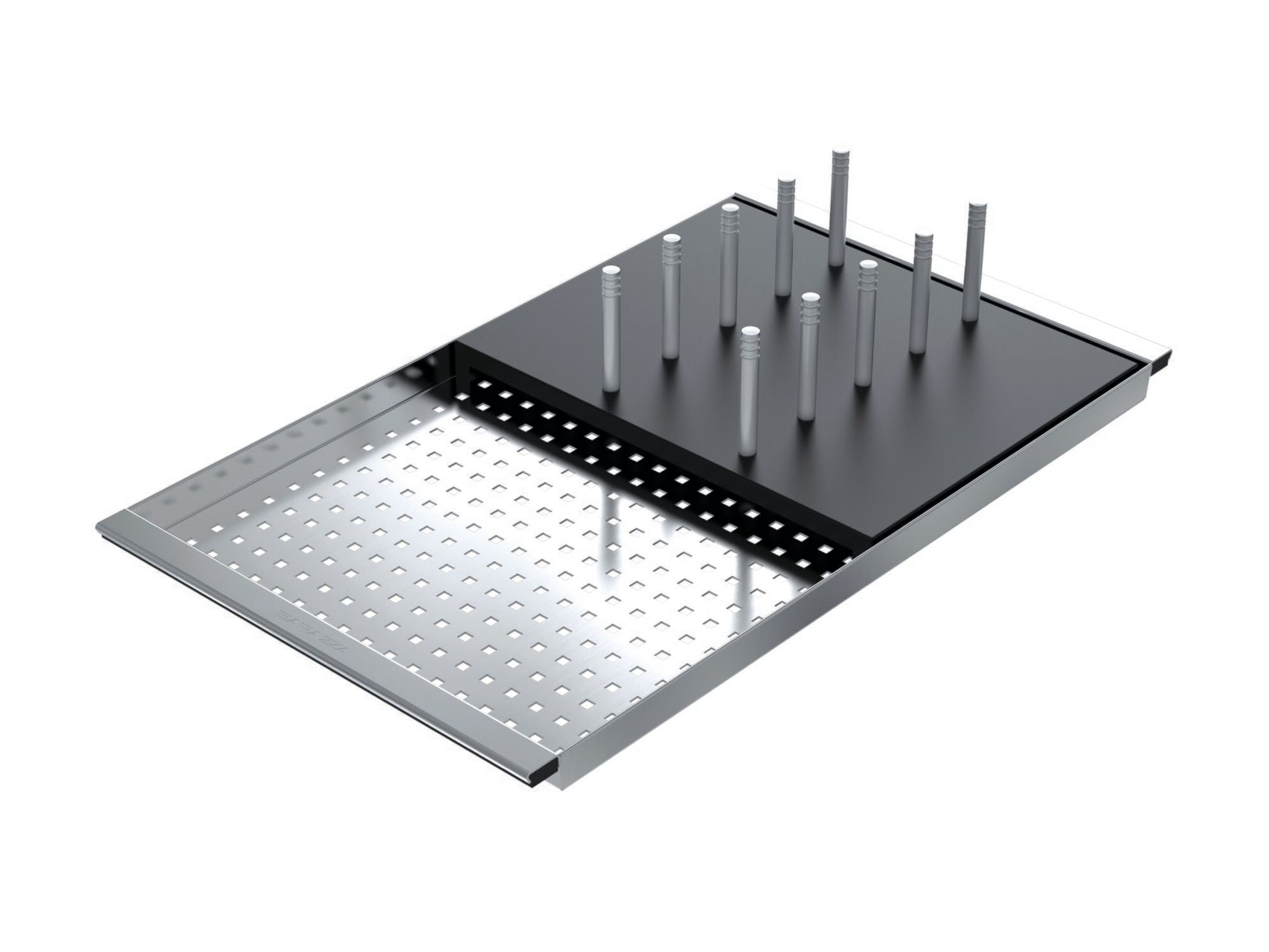 Перфорированная крышка из нержавеющей стали со съемной крылом HPL Barazza 1CIFX ARCH-00049327 - Вид №1