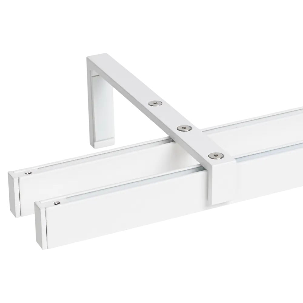 Двухрядный настенный карниз Orbis Кантри 240 см в белом цвете 89430881 STLM-1575671