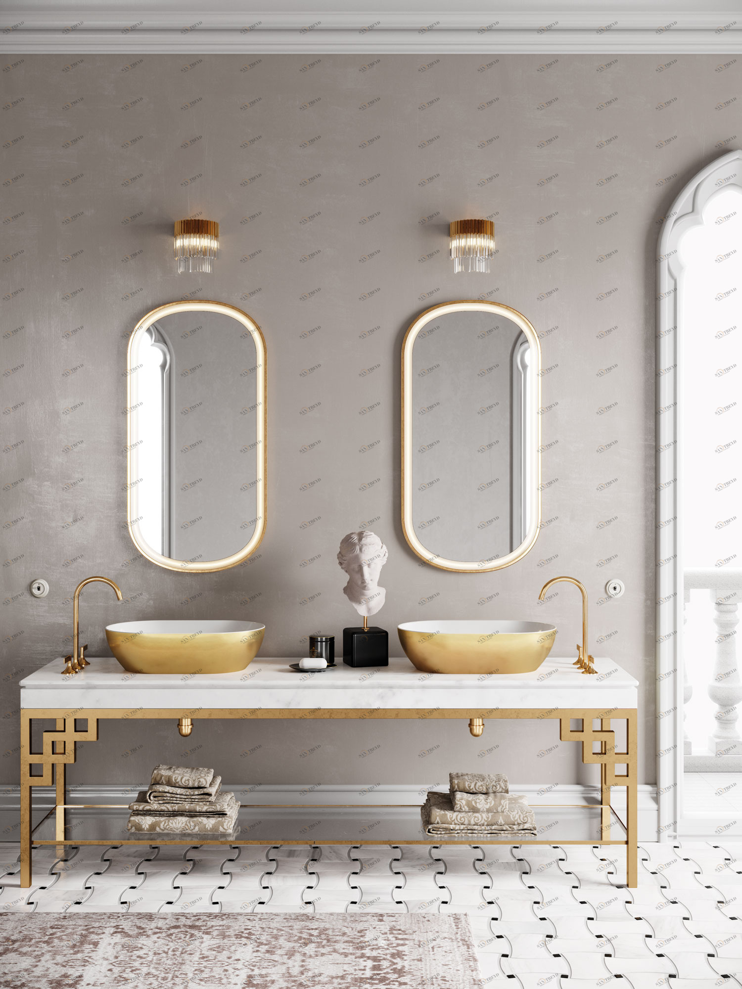 884250 Накладная раковина на столешницу  овальная GSI ceramica 