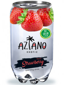529978 Напиток газированный " Strawberry", 350 мл Aziano