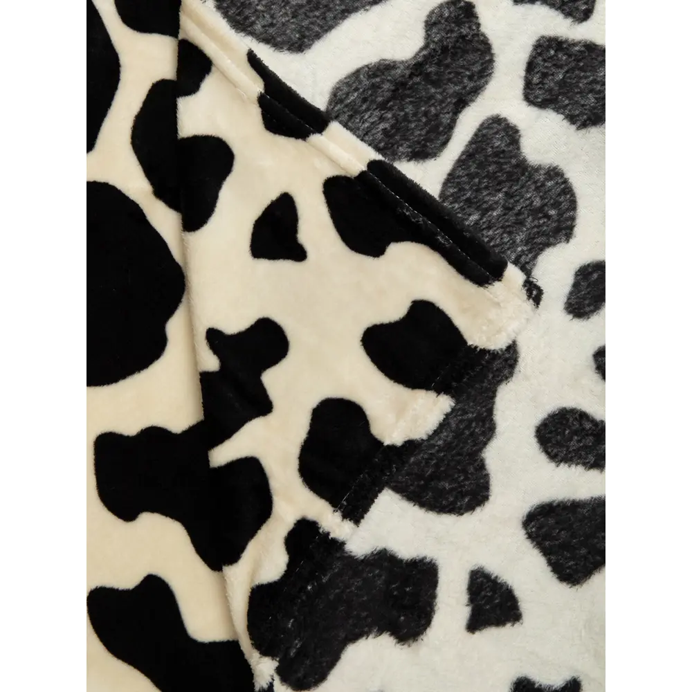 Плед Далматинец 150x200 см фланель цвет черно-белый TEXREPUBLIC Печатный STLM-2194754