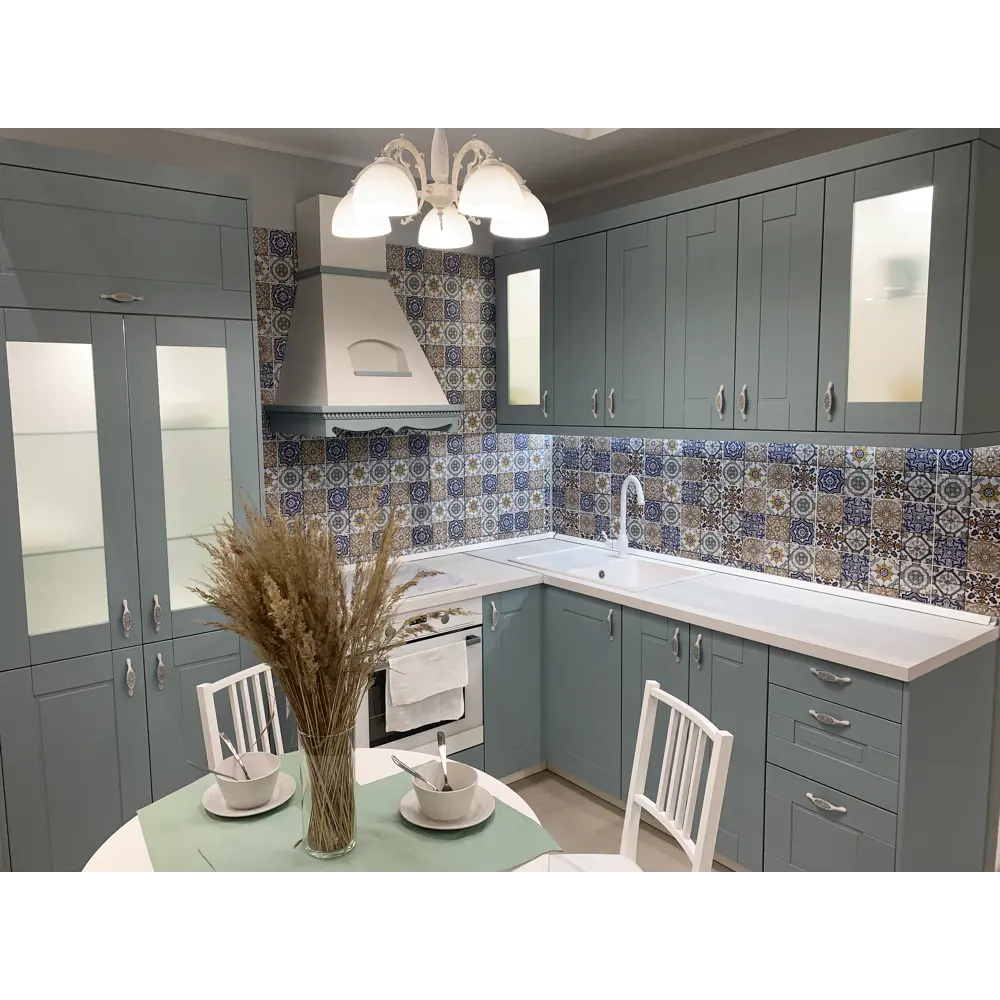 Фальшпанель для кухонного шкафа Томари 58x77 см KONSENSA МДФ цвет голубой STLM-2004016 - Вид №7