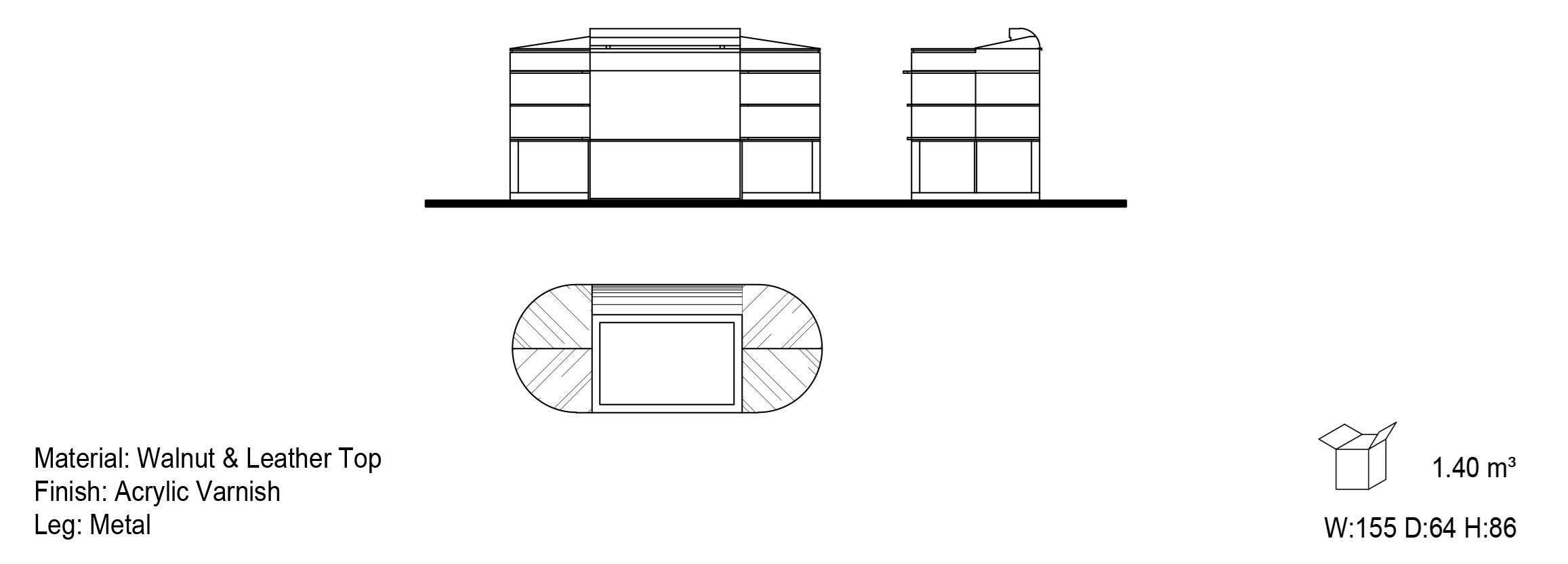 Деревянный стол Mobi воздух ARCH-00147618 - Вид №2