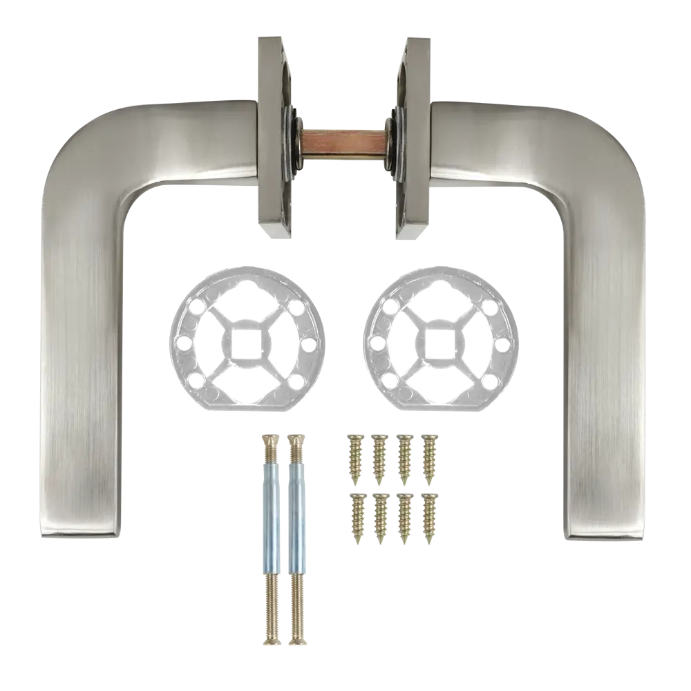 Дверные ручки EDSON EDS-152H-Q2 в стиле никель для межкомнатных дверей 85168822 STLM-0059359 - Вид №1