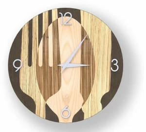 LIGNIS® Настенные часы из инкрустированного дерева Dolcevita objects 10.152 / 10.074