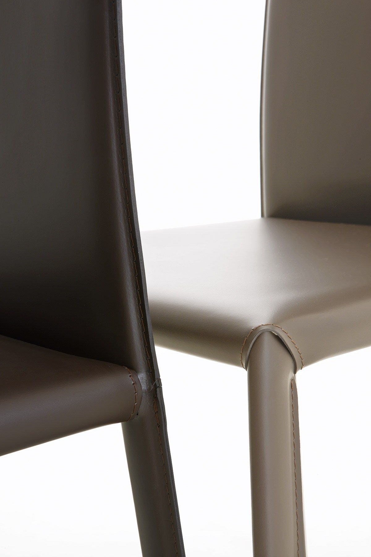 Восстановленный кожаный мягкий стул Pointhouse PAOLA ARCH-00003904 - Вид №2