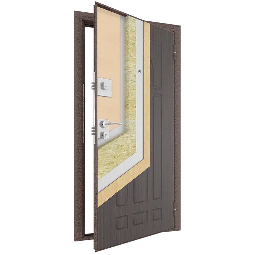 Дверь входная металлическая Оптим 98x205 см правая венге DOORHAN STLM-2135717 - Вид №7