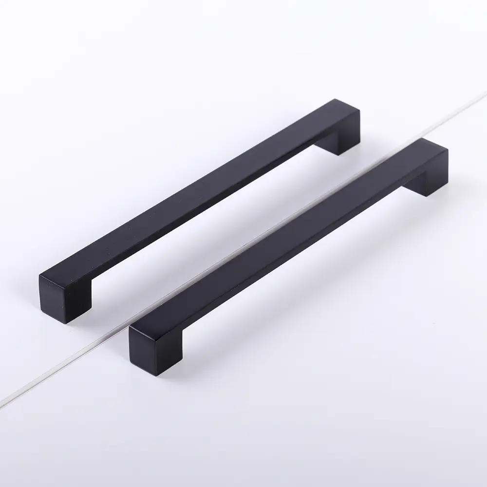 Мебельная ручка-скоба L4.024 черная 256 мм LARVIJ STLM-2018683 - Вид №4