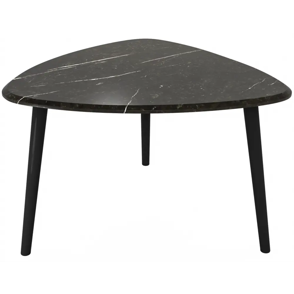 Журнальный столик треугольный 69x66 см черный SEASONS STLM-2122537