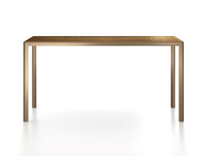 Прямоугольная консоль из стали и стекла