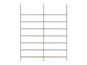 Алюминиевый книжный шкаф с креплением пол-потолок