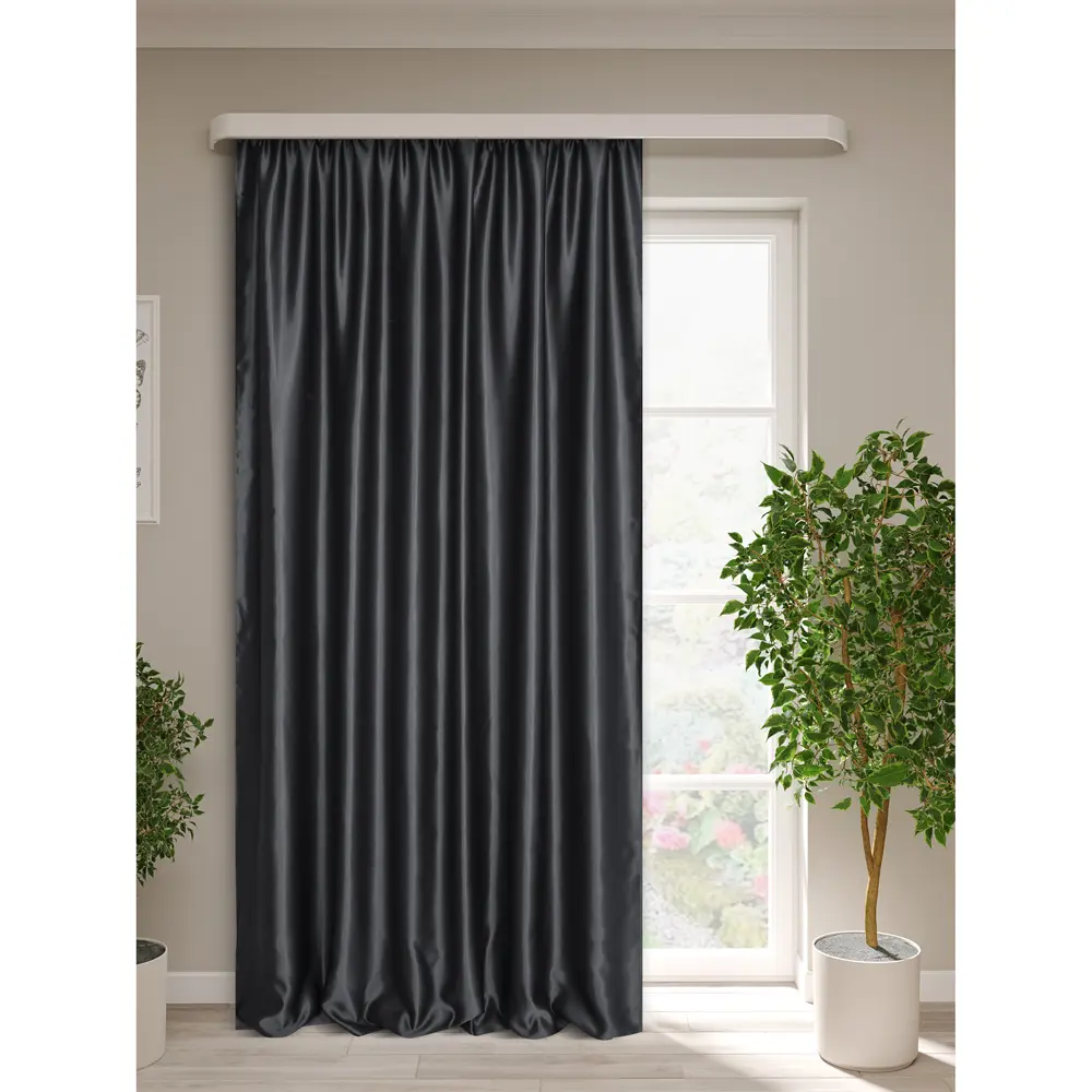 Santreyd Блэкаут ткань для штор черно-серый светонепроницаемый 82714830 STLM-0034658 - Вид №3