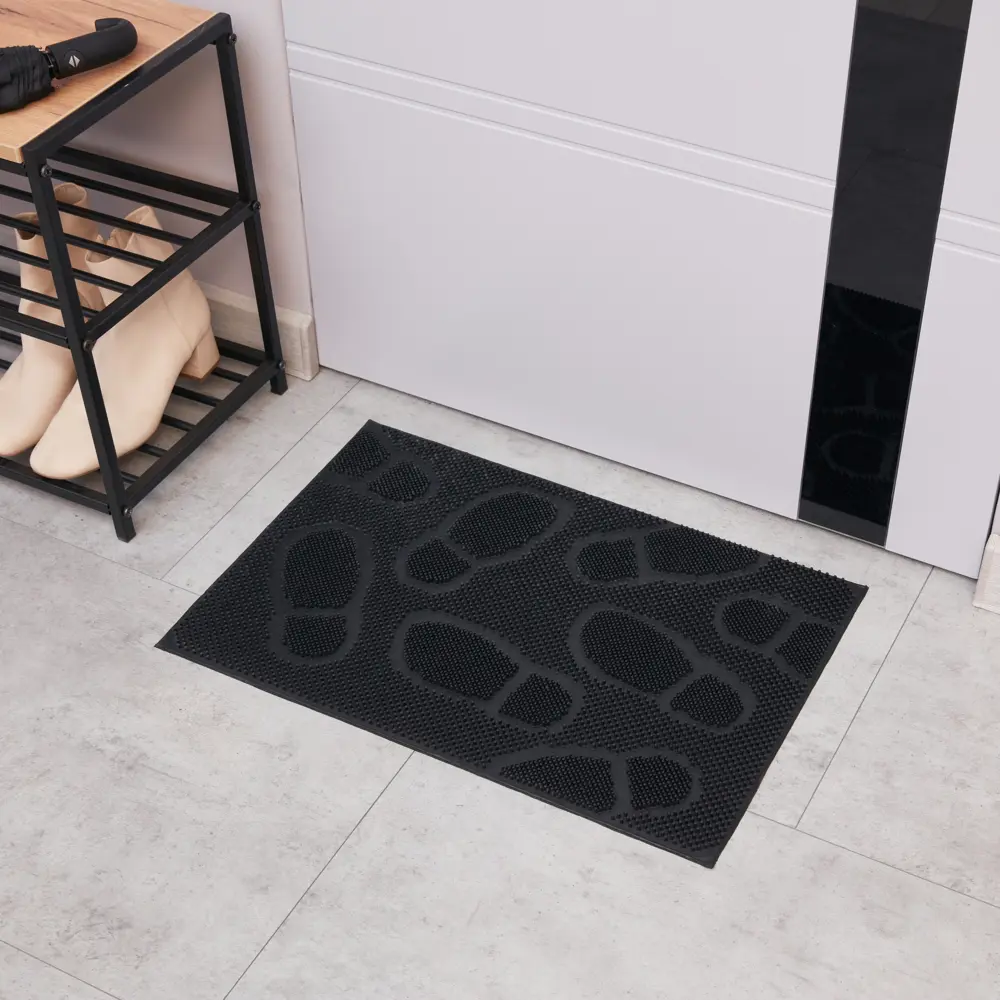 Коврик Inspire Nahel Pin 23 40x60 см резина цвет черный STLM-2025279