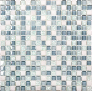 Мозаика стеклянная с вкроплениями природного камня NO-230 SN-Mosaic Exclusive