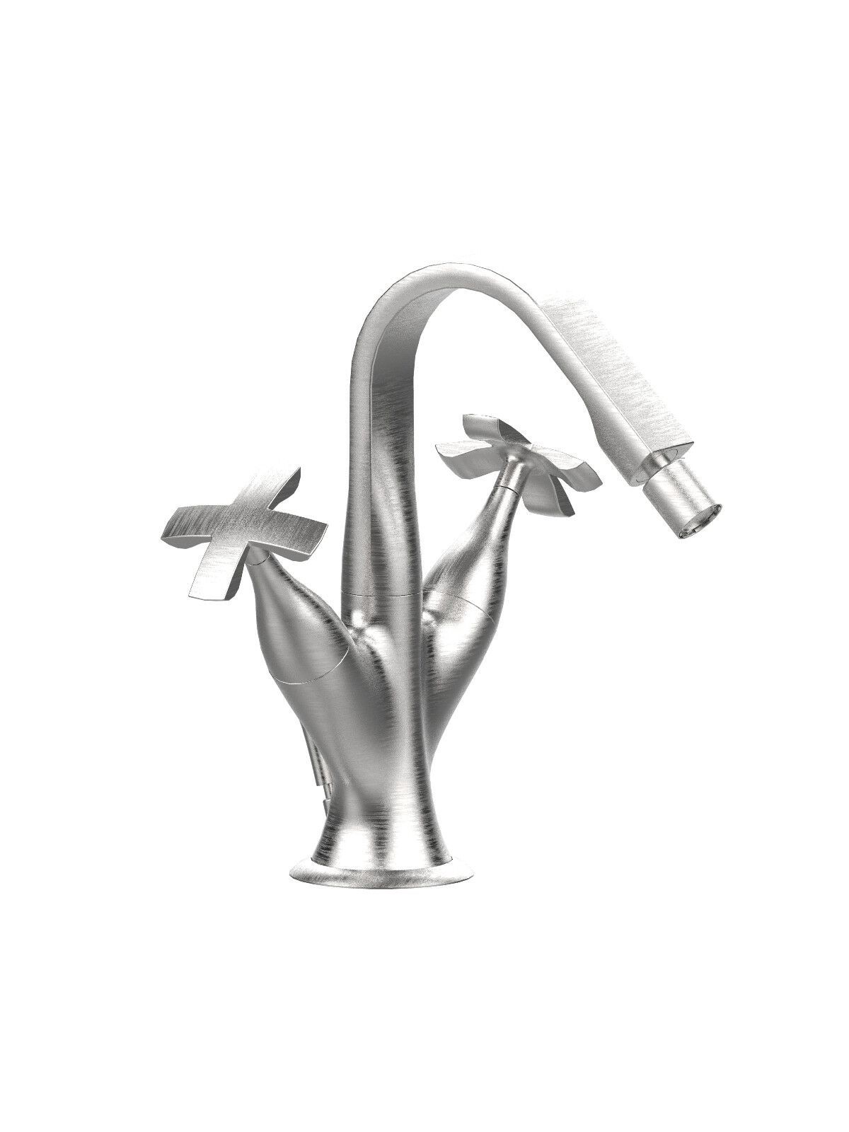 Смеситель для биде с одним отверстием для пола с поворотным горлышком Rubinetterie Frattini Lucrezia ARCH-00139562 - Вид №8