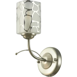 Бра Олимпия 1xE14x60 Вт, металл/стекло, цвет хром/прозрачный