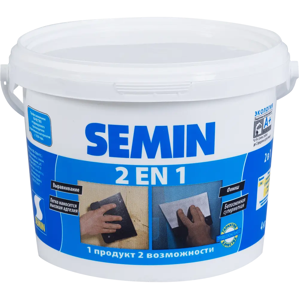Шпаклёвка 2в1 Semin 4 кг STLM-2021489