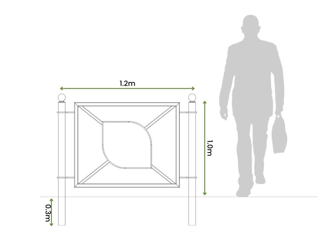 Стальной забор с порошковым покрытием Urbencéa LINN ARCH-00114509