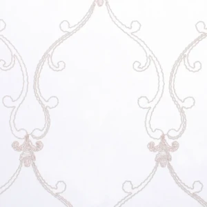 Тюль с вышивкой Корд сетка 290 см цвет розовый