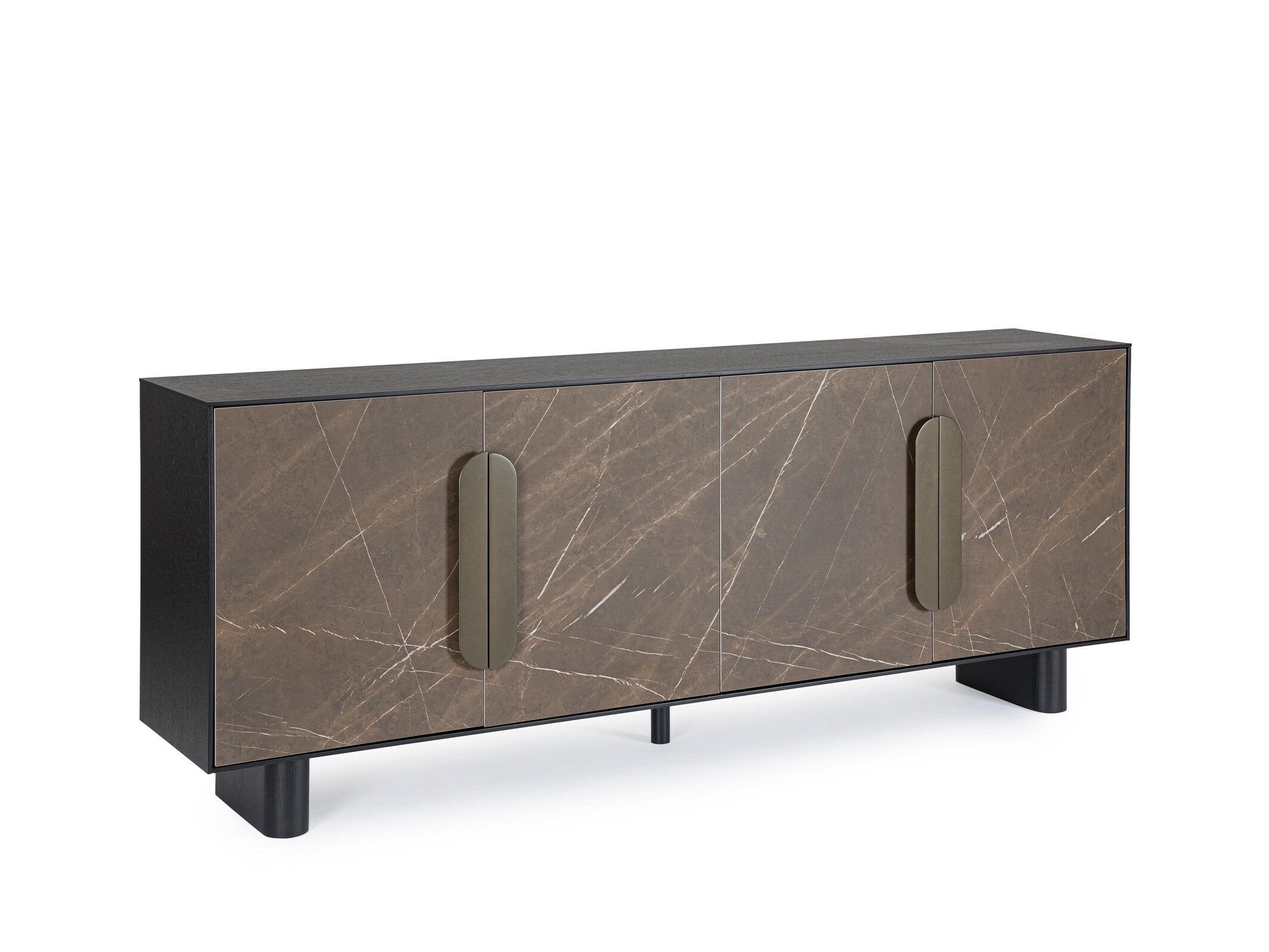 Шкаф из шпона с 4 распашными дверями BIZZOTTO Garrison ARCH-00012270