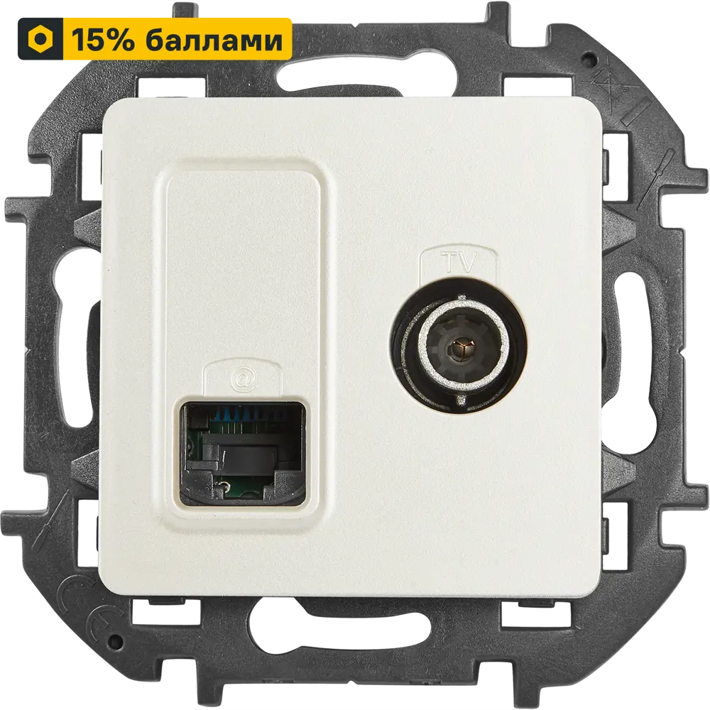 LEXMAN Lilian - Двойная ТВ и интернет розетка для скрытого монтажа 86761313