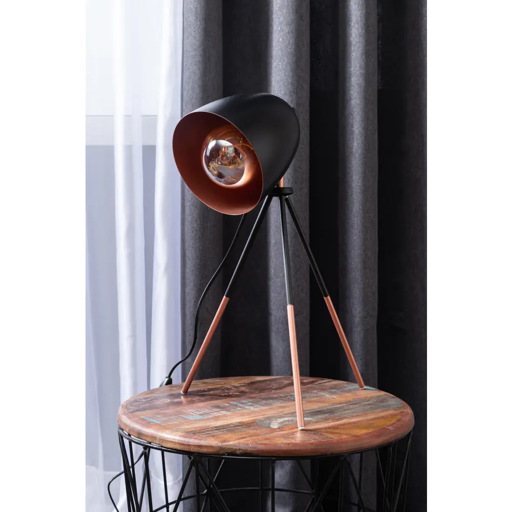 Настольная лампа Eglo «Chester» 1xE27x60 Вт, цвет чёрный медный STLM-2181127 - Вид №3