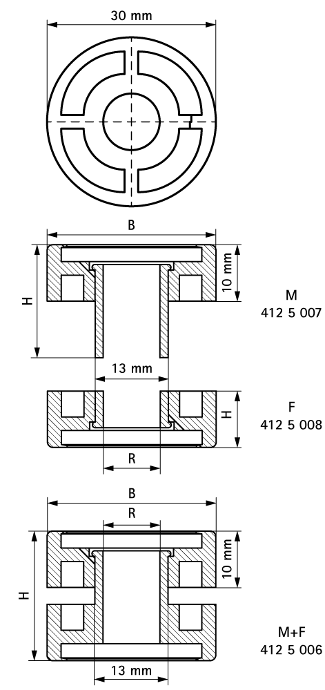 4125006 BIS Виброгаситель для звукоизоляции при монтаже на профиле walraven  - Вид №1