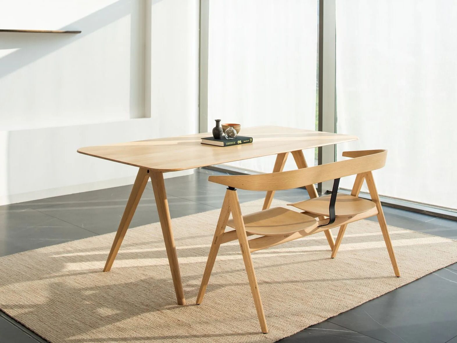 Прямоугольный дубовый стол Gazzda Ava ARCH-00093703 - Вид №3