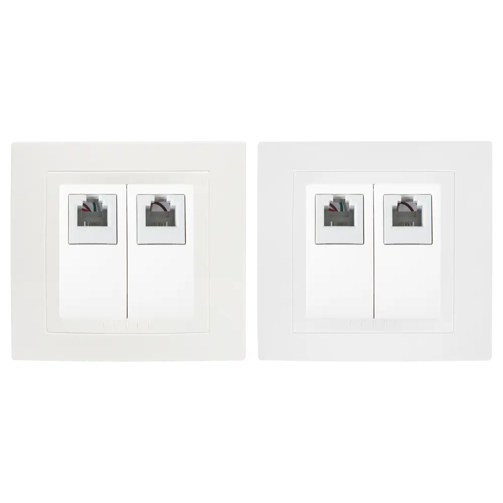 Телефонная розетка двойная встраиваемая Schneider Electric Unica RJ11, цвет бежевый 10157036 STLM-2147119  - Вид №2