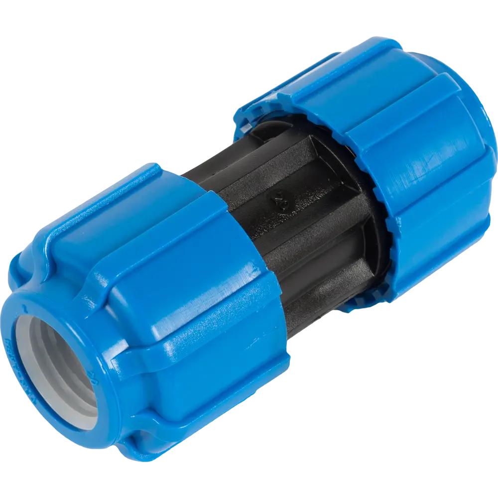 Муфта обжимная ПОЛИТЭК 20x20 мм для полиэтиленовых труб 11738529 STLM-0001447