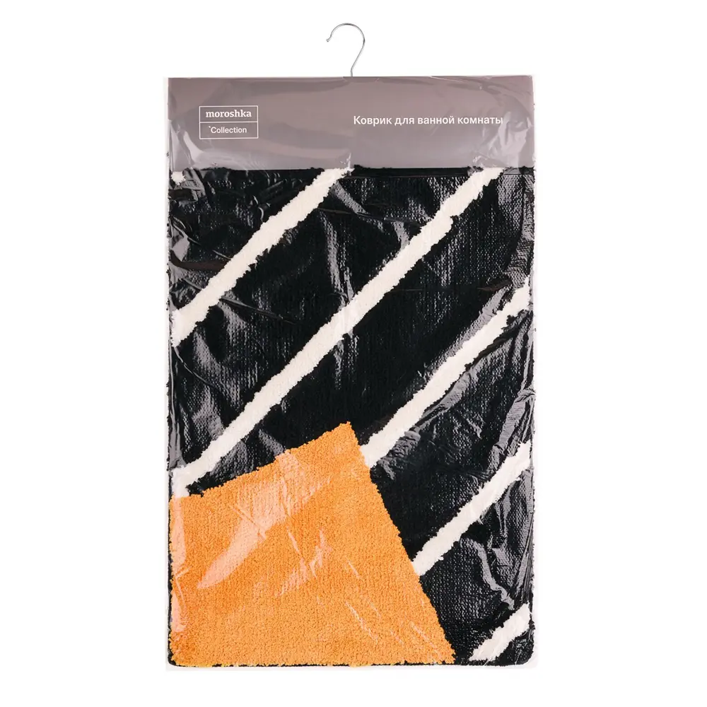 Коврик для ванной комнаты Moroshka Memphis 80х50 см цвет чёрный STLM-2009574 - Вид №5