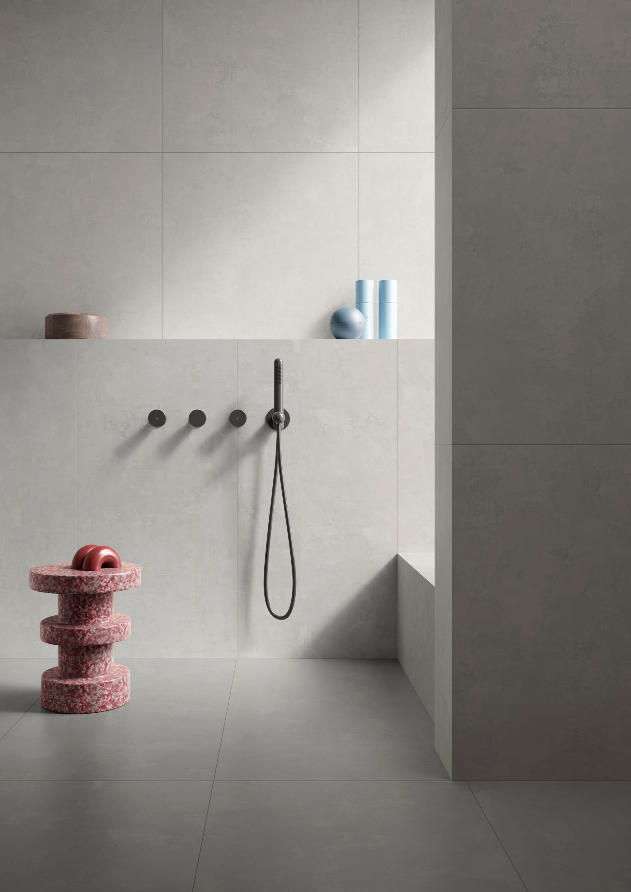 Пол / керамогранит с эффектом цемента VitrA Bathrooms CEMENTART ARCH-00067937 - Вид №1