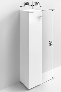 90716741 Шкафчик для ванной ШТВиола/беллевый Шкаф туалетный 1дверь STLM-0351830 REGENT STYLE