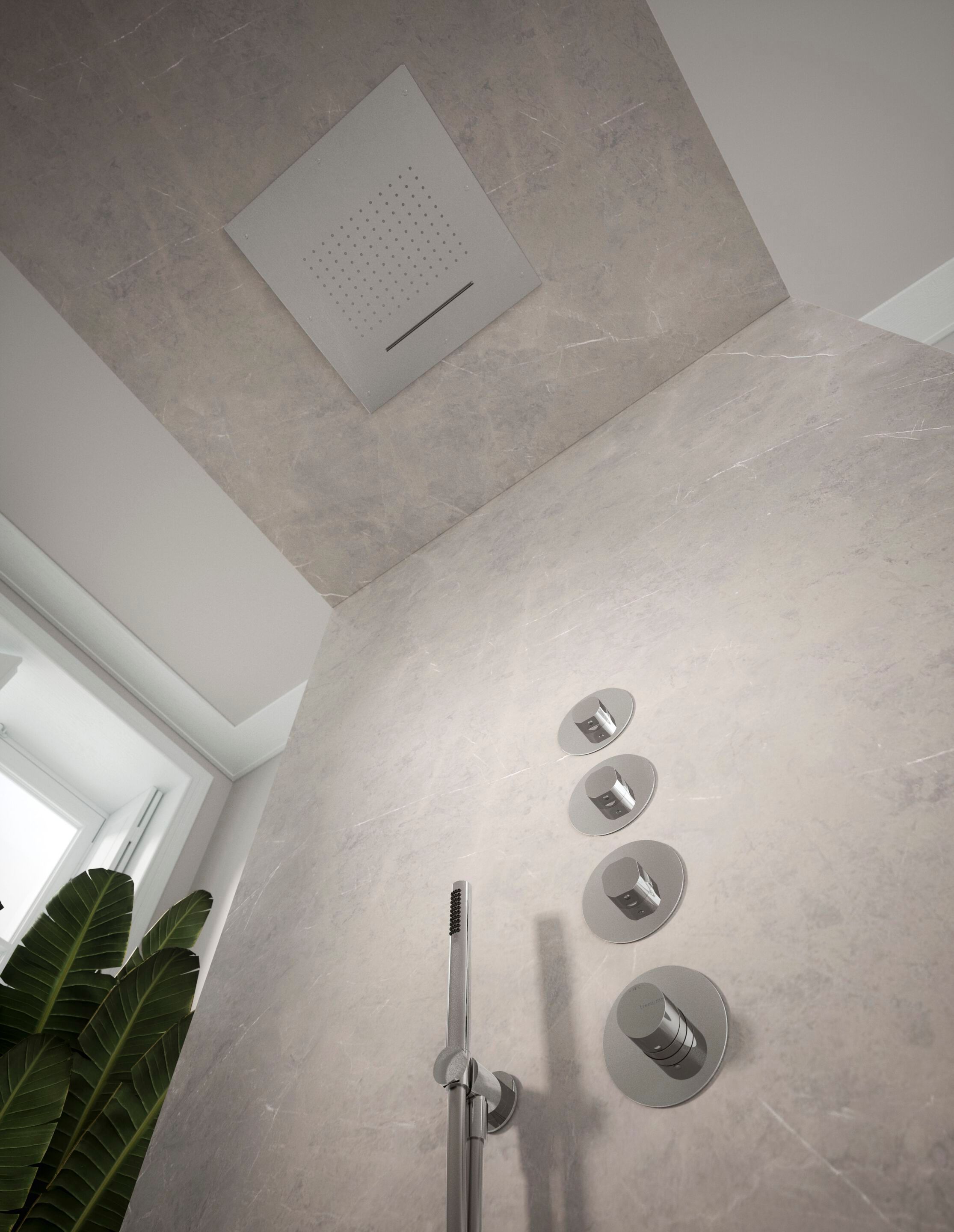 Смеситель для душа с 5 отверстиями и ручным душем Rubinetterie Treemme Appia ARCH-00080032 - Вид №1