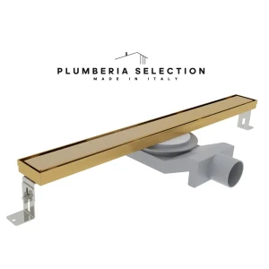 Трап для душа Plumberia selection PSL60OB комбинированный затвор 6x60 см нержавеющая сталь