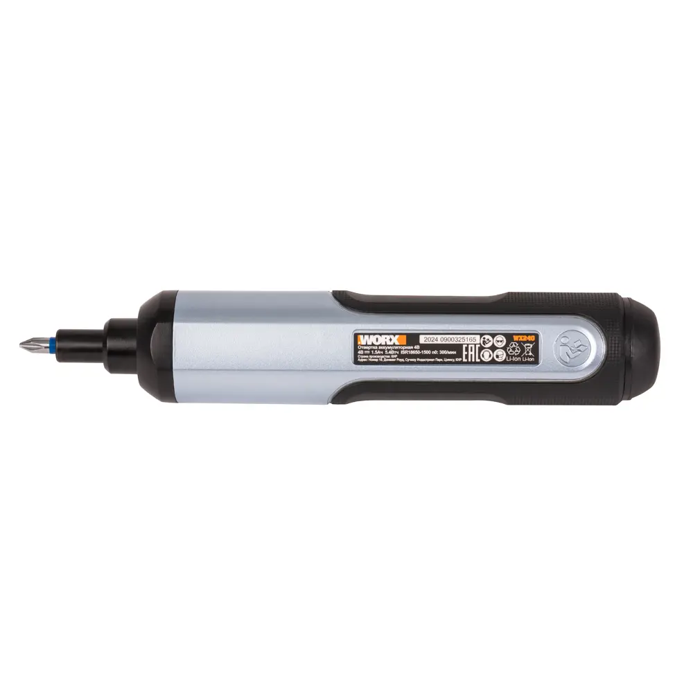 Аккумуляторная отвертка Worx WX240.1 с набором бит и подсветкой 89410210 STLM-1566734 - Вид №5