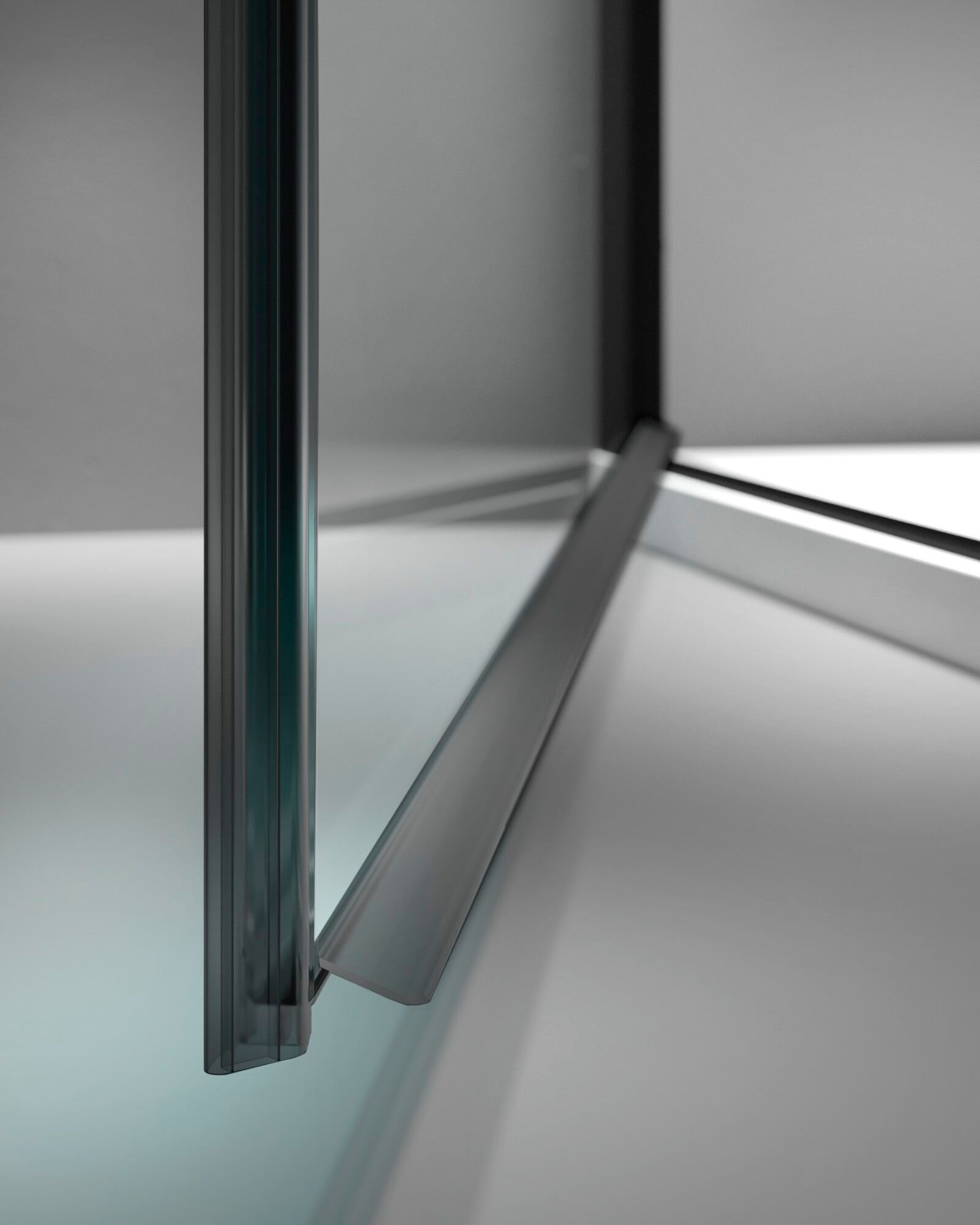 Алюминиевая и стеклянная угловая душевая кабина с распашной дверью TAMANACO SWING ARCH-00114950 - Вид №17