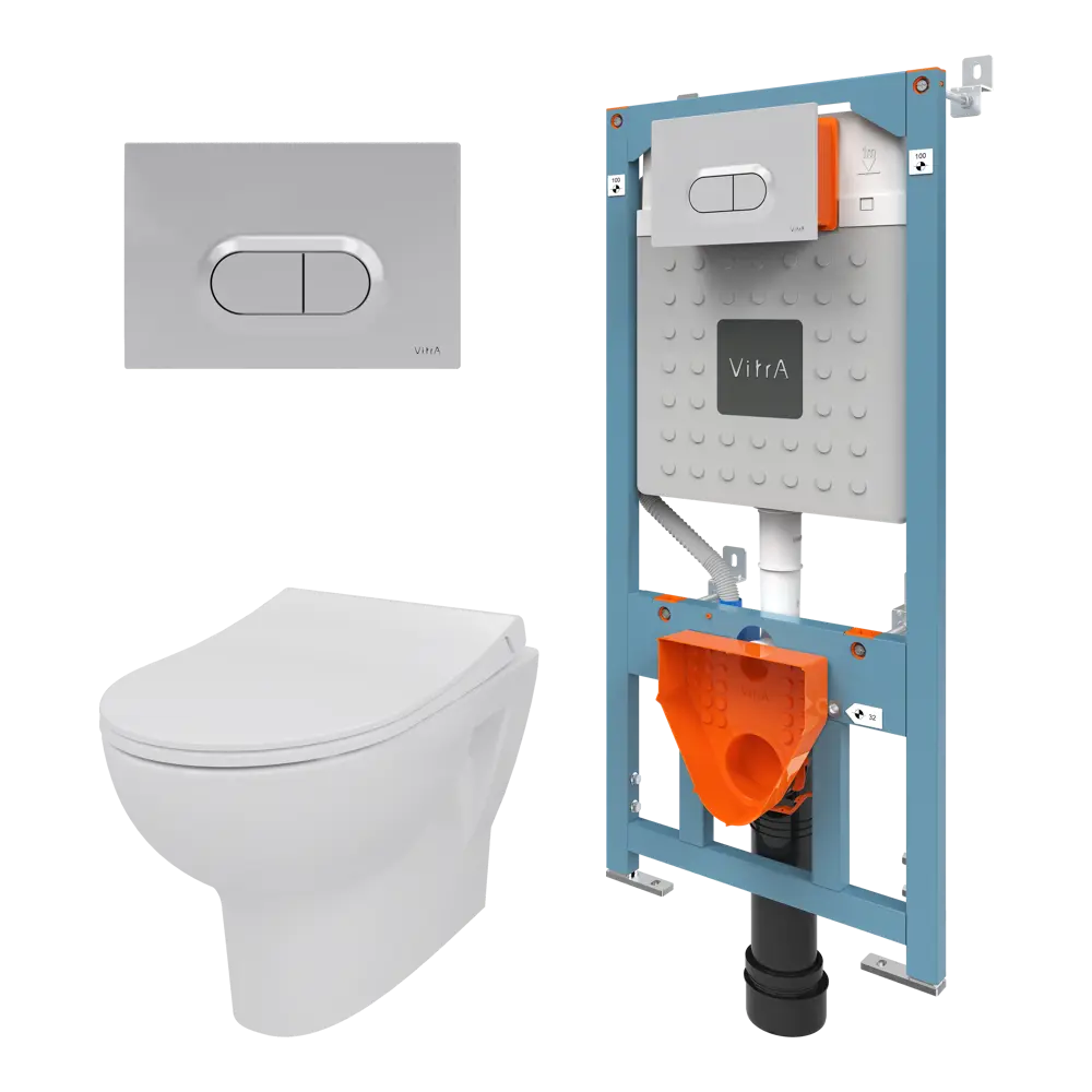 Комплект инсталляция с унитазом Vitra Stern 9016B003-7202 STLM-2020234 - Вид №2