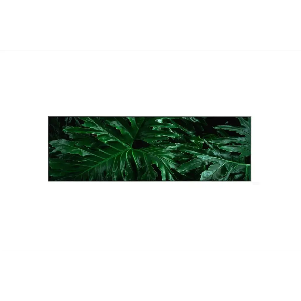 Картина в раме Alumoart "Jungles Leaves" 50x150 см, крепление через профиль