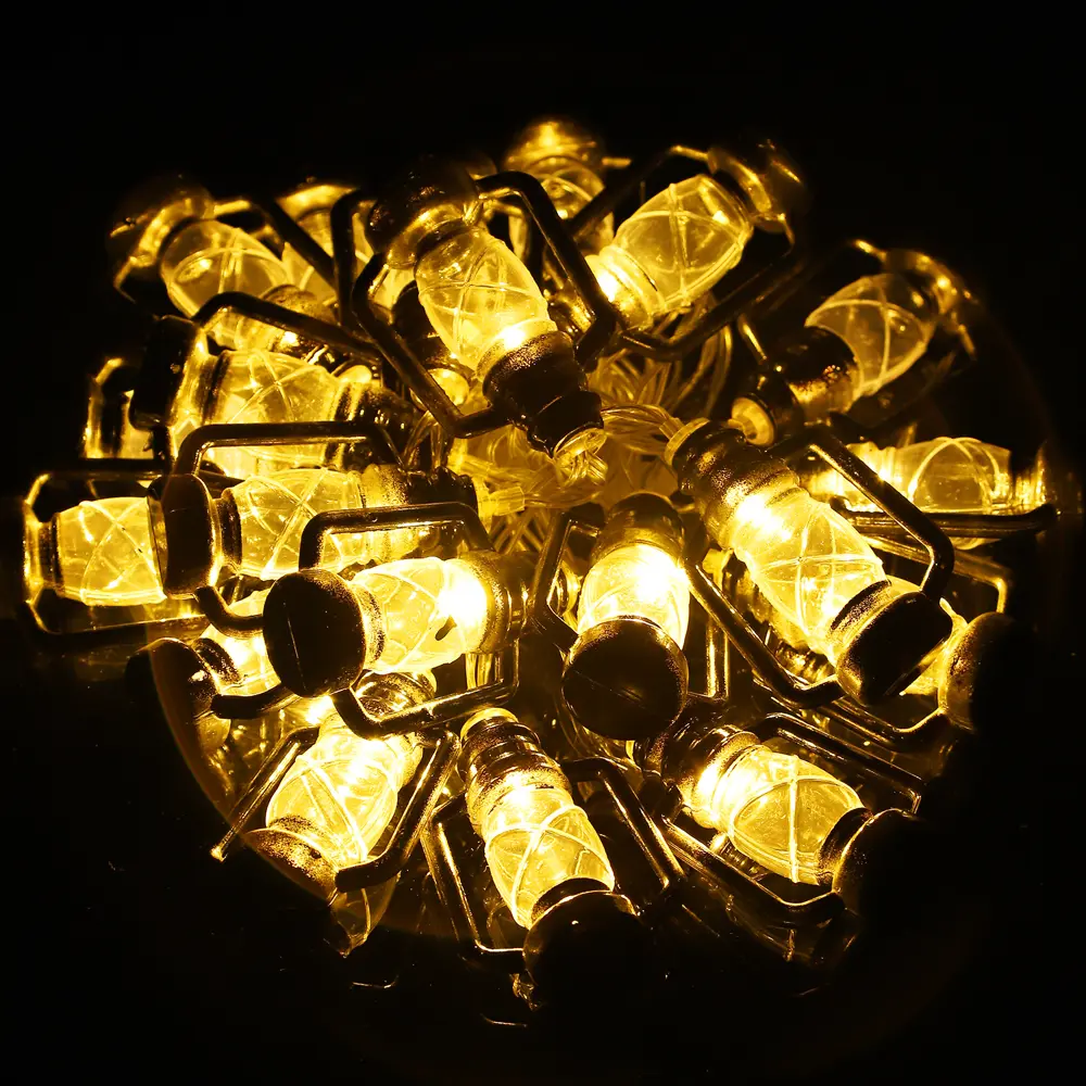 88961515 Электрогирлянда Auralight Фонарики 4 м 20 ламп теплый желтый цвет света 3 режима работы STLM-0966418  - Вид №3