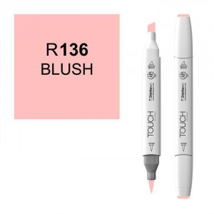 366979 Маркер "Brush" 136, румяный розовый Touch Twin