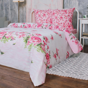 Комплект постельного белья «Цветение персика» двуспальный, бязь ВАСИЛИСА