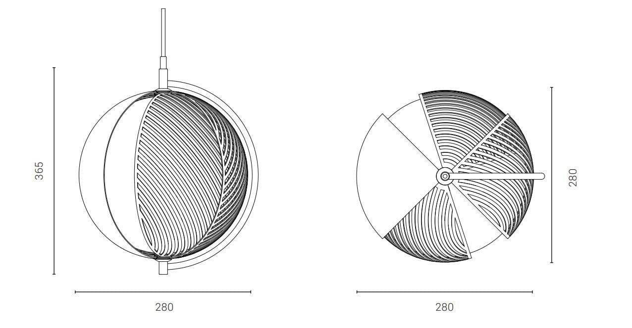 Подвесной светильник из стали и стекла OBLURE мир ARCH-00094683 - Вид №7