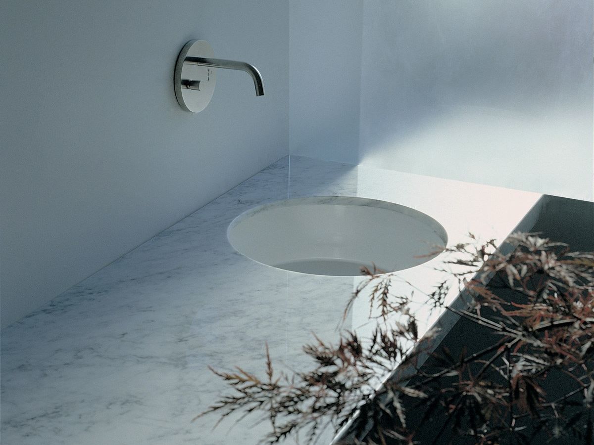 Керамическая круглая раковина с одной столешницей Ceramica Flaminia Twin ARCH-00082537