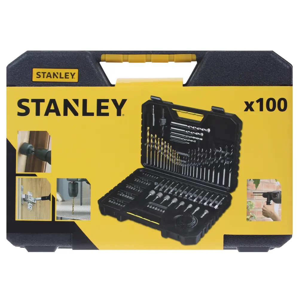 Набор свёрл, коронок и бит Stanley, 100 шт STLM-2067901 - Вид №2