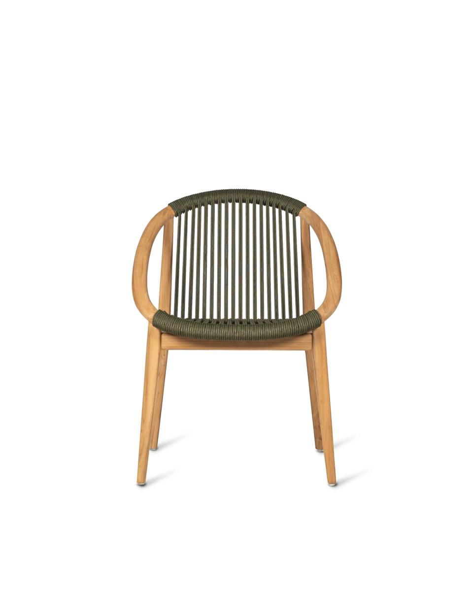 Садовый стул из тика и веревки с подлокотниками Vincent sheppard FRIDA ARCH-00085388 - Вид №4