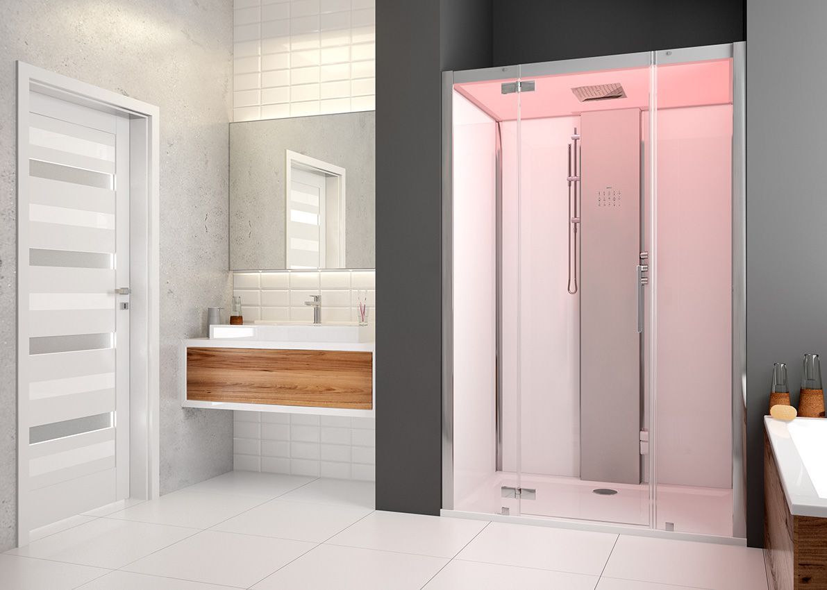 Прямоугольная нишевая душевая кабина с турецкой баней HOESCH SensePerience ARCH-00062364 - Вид №1