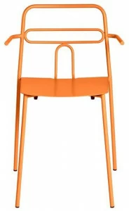 CaStil Штабелируемый металлический садовый стул с подлокотниками Dida Dida br