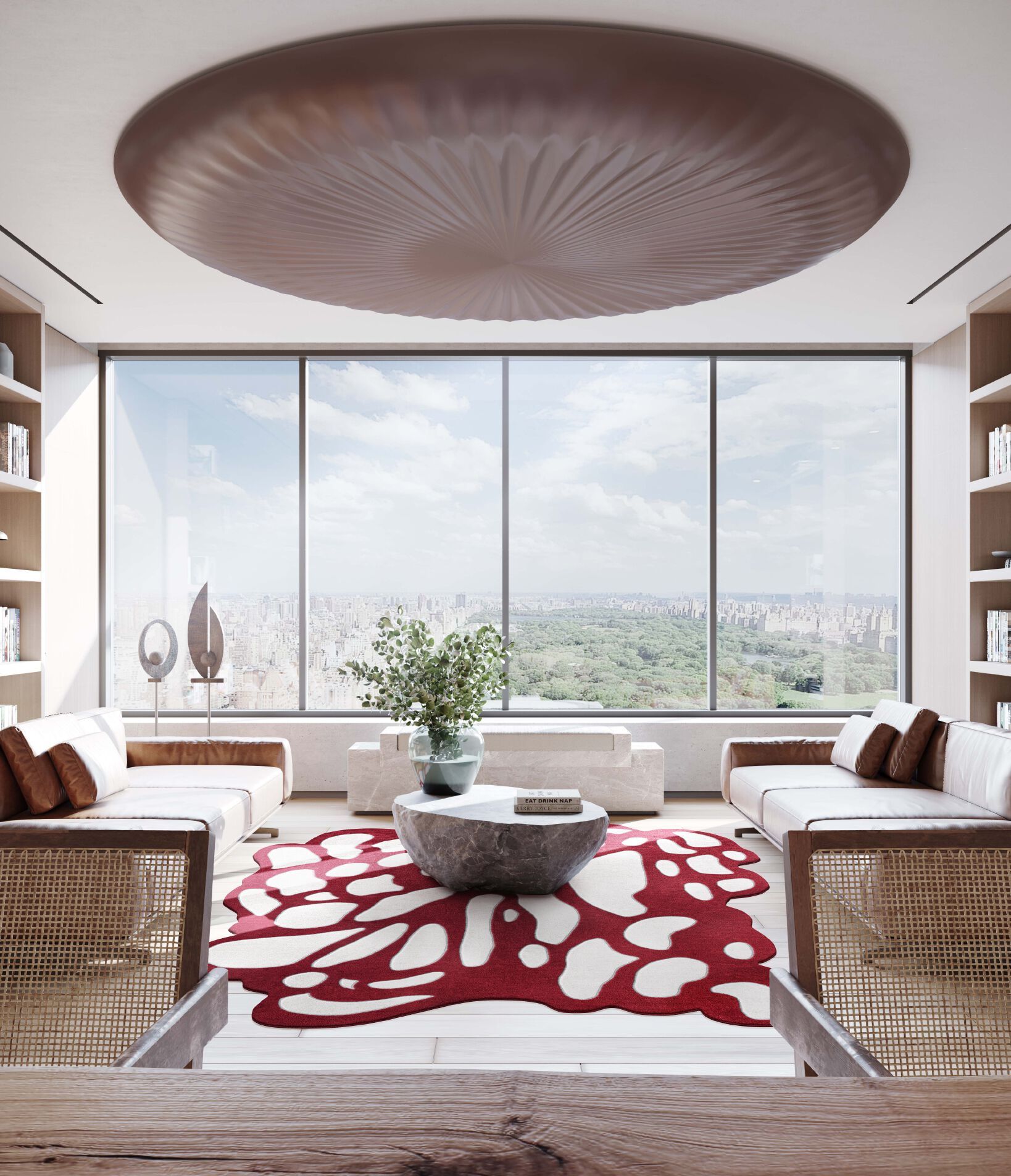 Изогнутый ковер ручной работы Tapis Rouge стрейч ARCH-00065100